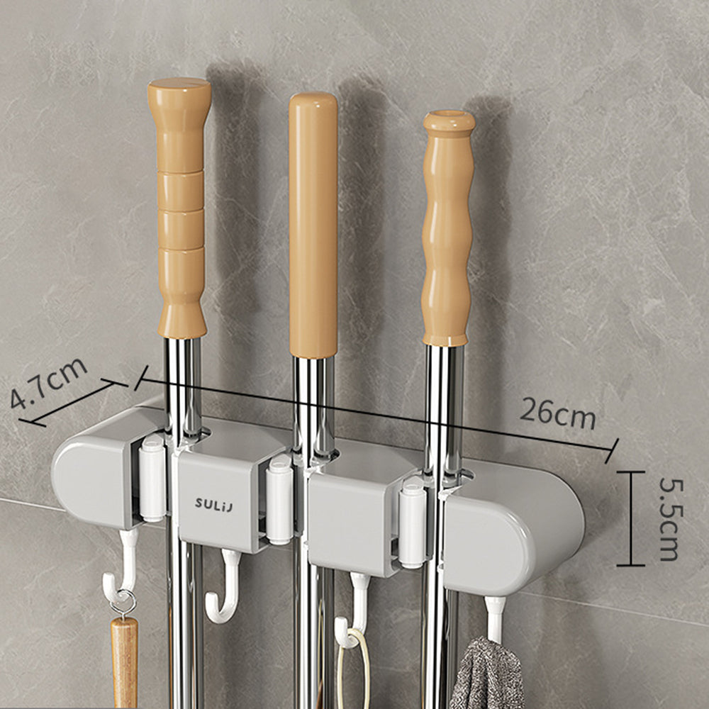 Multifunctional Mop Holder With Hook