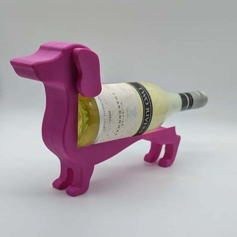 Dachshund Wine Bottle Holder,Unique Wine Wall Decor Tabletop Wine Rack