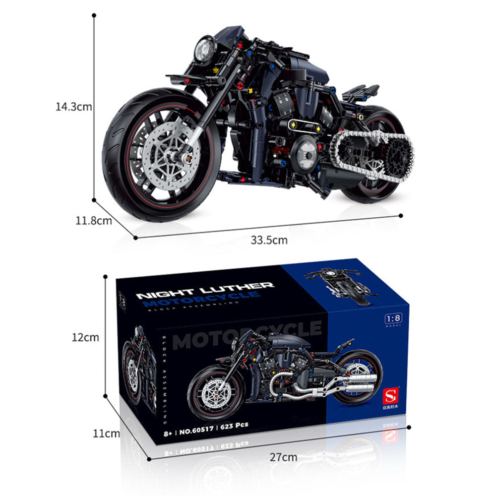 Motorcycle Model Building Blocks Advanced Building Set