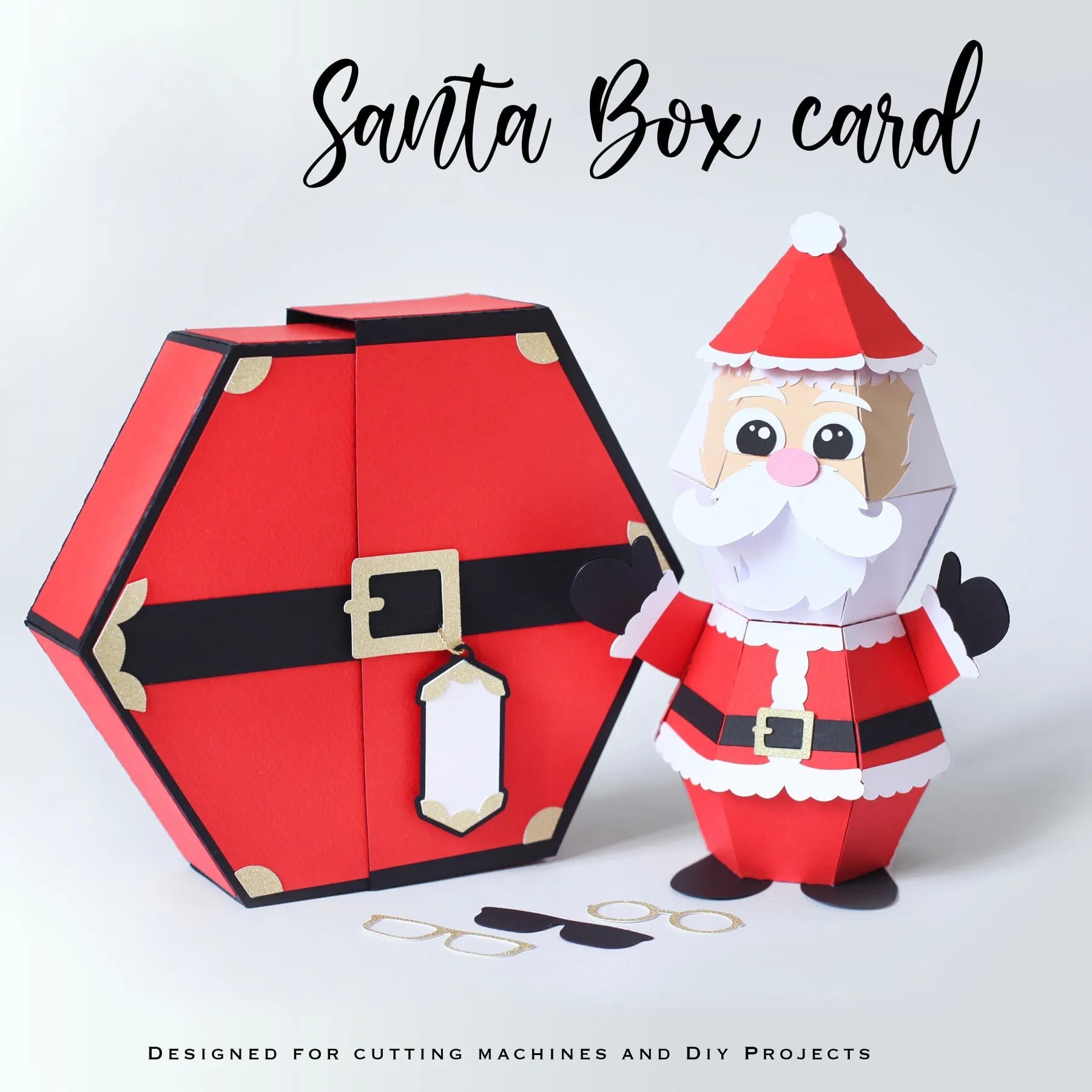 3D Santa Claus Prank Pop-up Box Card