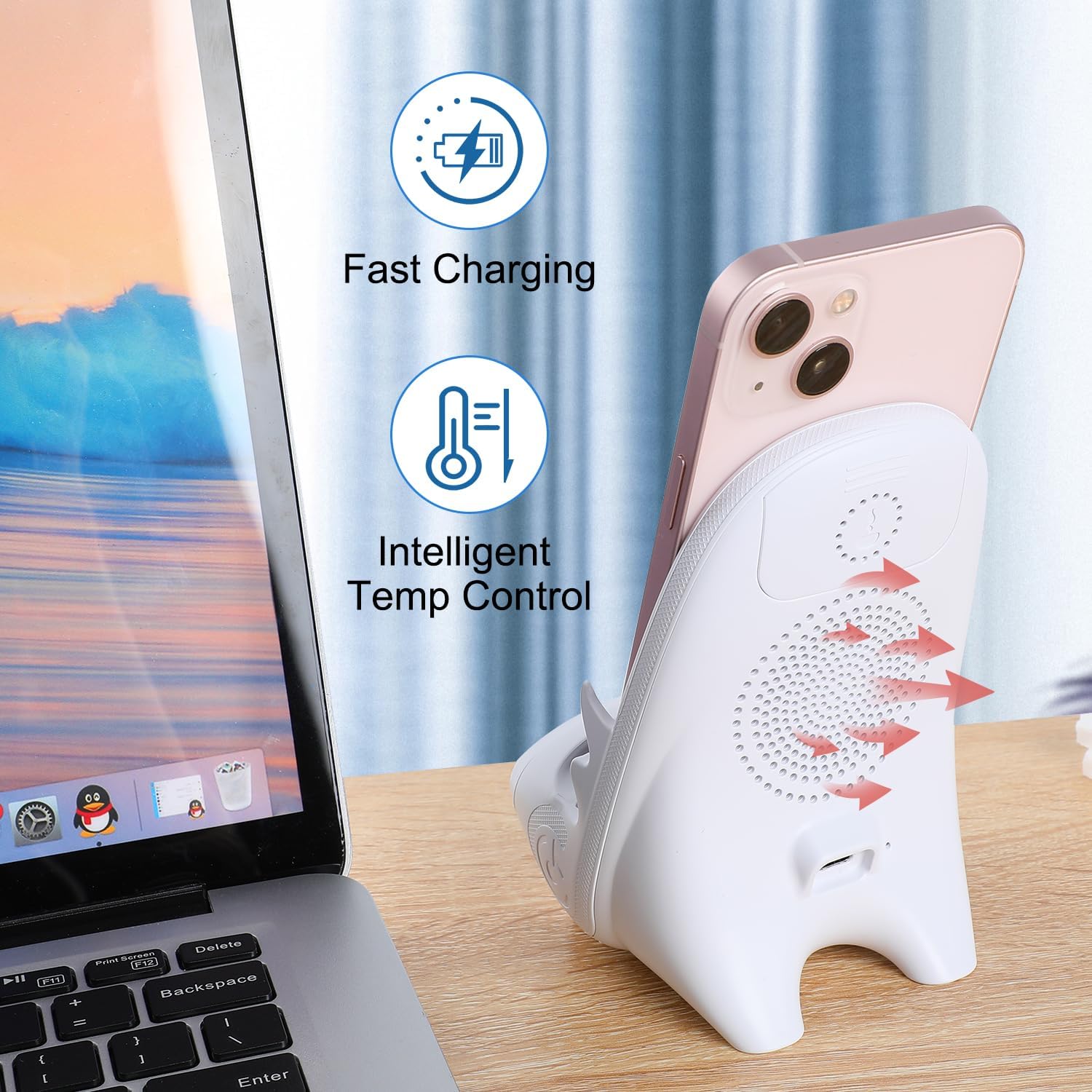 🔥2024 Mini Chair Wireless Fast Charger Multifunctional Phone Holder — Adapts To All Phones