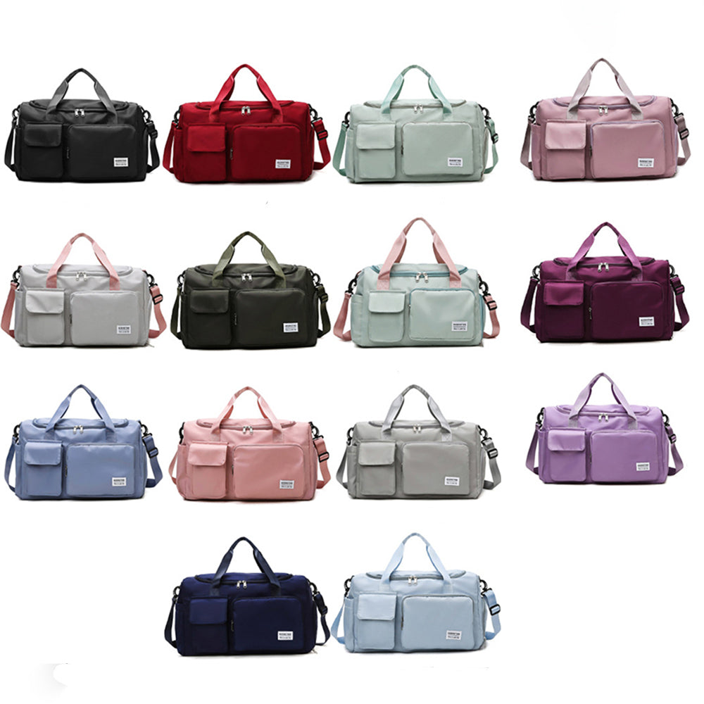 Small Gym Bag For Women, Travel Duffle Bag Carry On Weekender Bag With Shoe Compartment, 05#Green, Gym Bag & Toiletry Ba