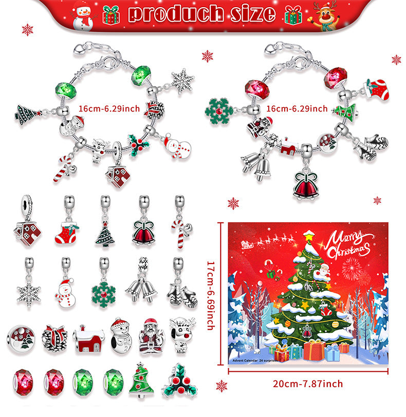 🎅🎄24-Pocket Christmas Puzzle DIY Jewelery Gift Set