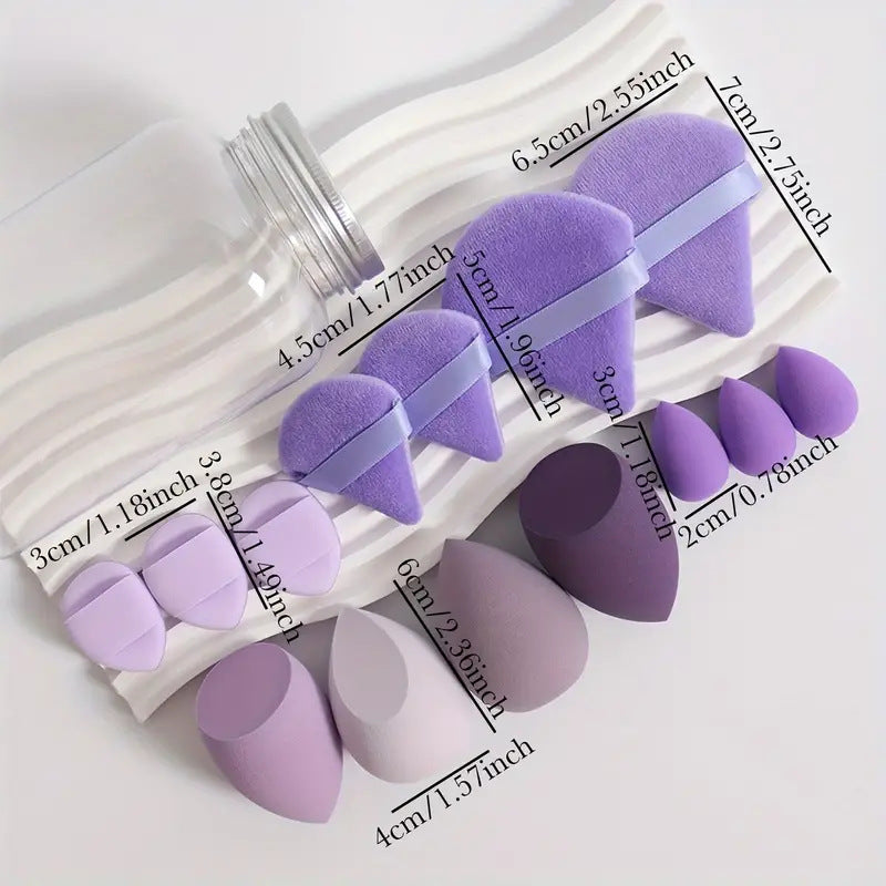 14pcs Makeup Sponge Set Blender Makeup Tools Beauty Cosmetics Puff Face Foundation Blending For Liquid Cream And Powder