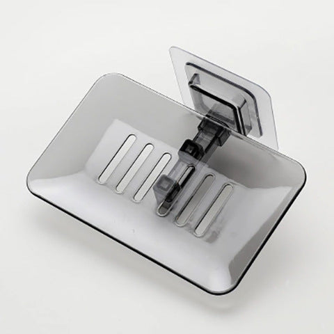 Punch-Free Transparent Drainable Soap Holder