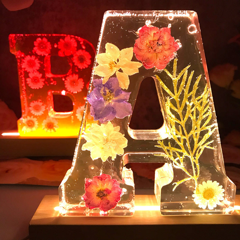 Handmade Floral Night Light