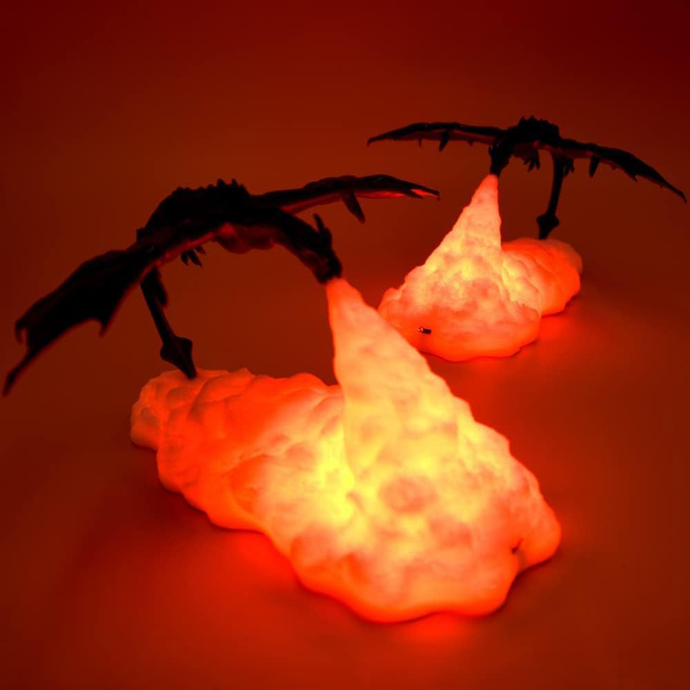 3D Printing Fire Dragon Novel And Exotic Gift Creative Product Decoration Led Night Light