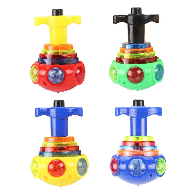 UFO Music Flashing Spinners Toy With Launcher