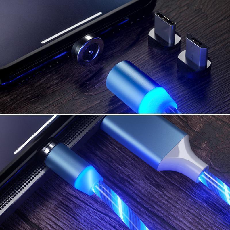 LED Magnetic 3 In 1 USB Charging Cable