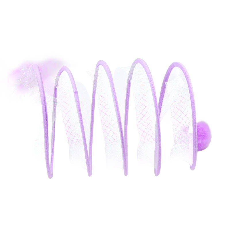 Springy Spiral Cat Tunnel S-Shape Pet Entertainment Toy