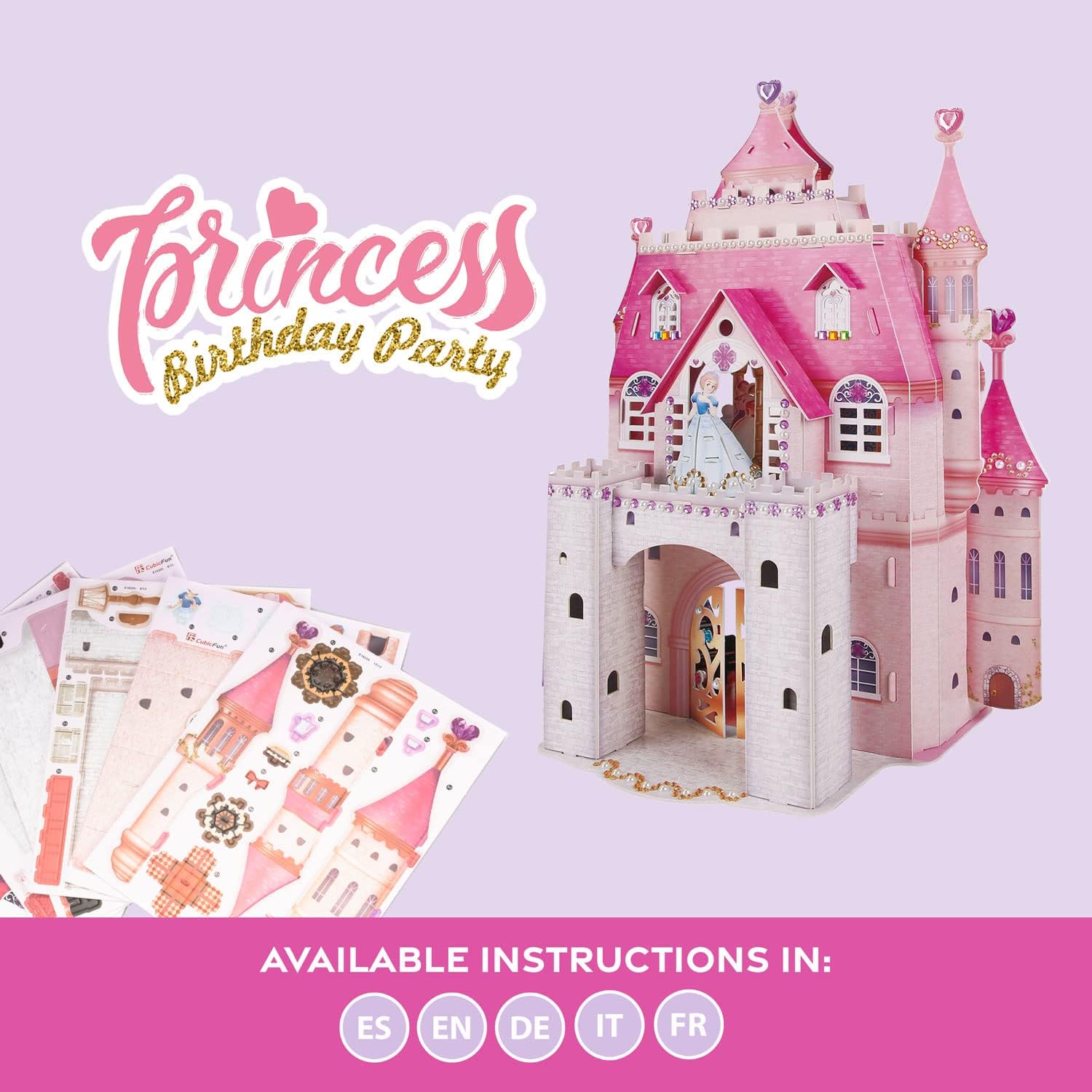 3D Puzzle Children - Princess Birthday Party Princess Castle