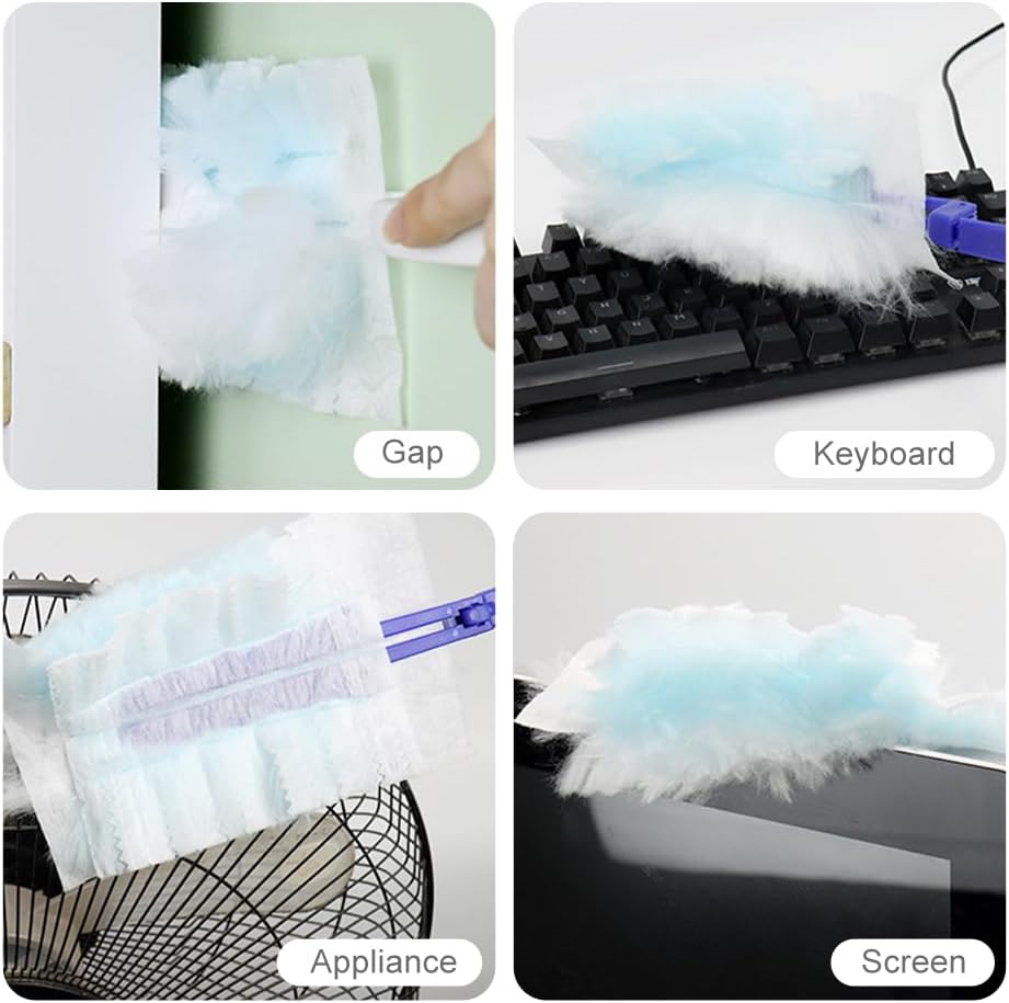 Disposable Electrostatic Duster, Non-dusty Crevice Cleaning Electrostatic Dusting Brush