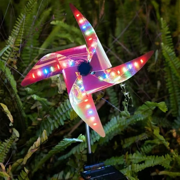 Garden Solar Windmill Light