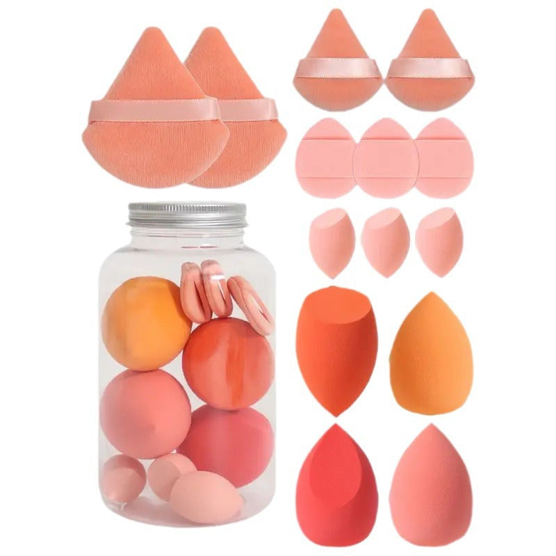 14pcs Makeup Sponge Set Blender Makeup Tools Beauty Cosmetics Puff Face Foundation Blending For Liquid Cream And Powder