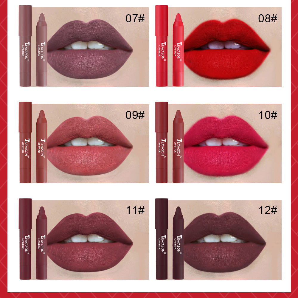 💄💋12 Colors Matte Lipstick Pen