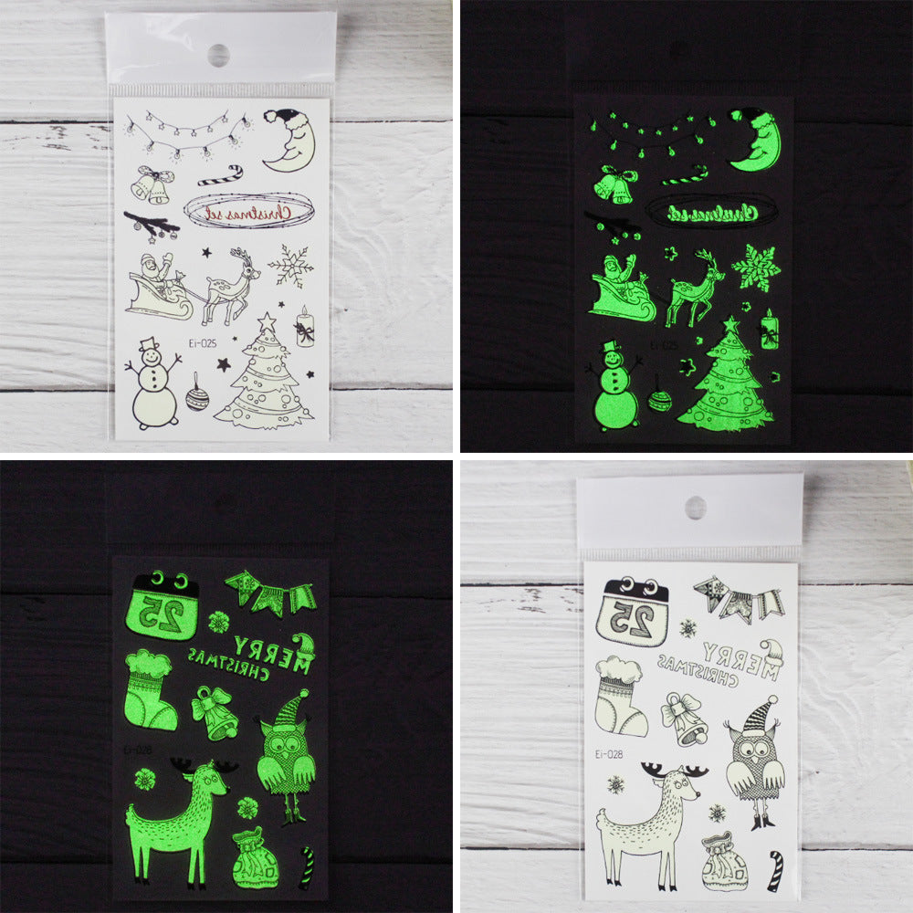 Luminous Christmas Tattoos For Kids