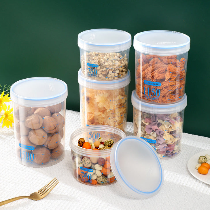 Airtight Jar Set Pet Food Container Storage Jar Food Storage Container With Lid PP