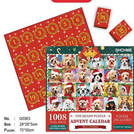 Christmas Advent Calendar Jigsaw Puzzle 1000pcs/1008pcs