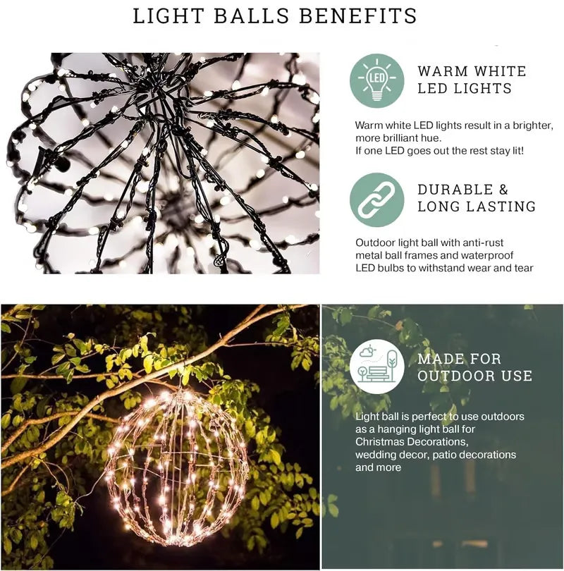 Durable, Waterproof, Long-lasting, Lightweight Bright Light Ball