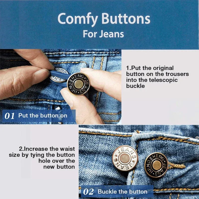 Dimoohome™ Jeans Retractable Button