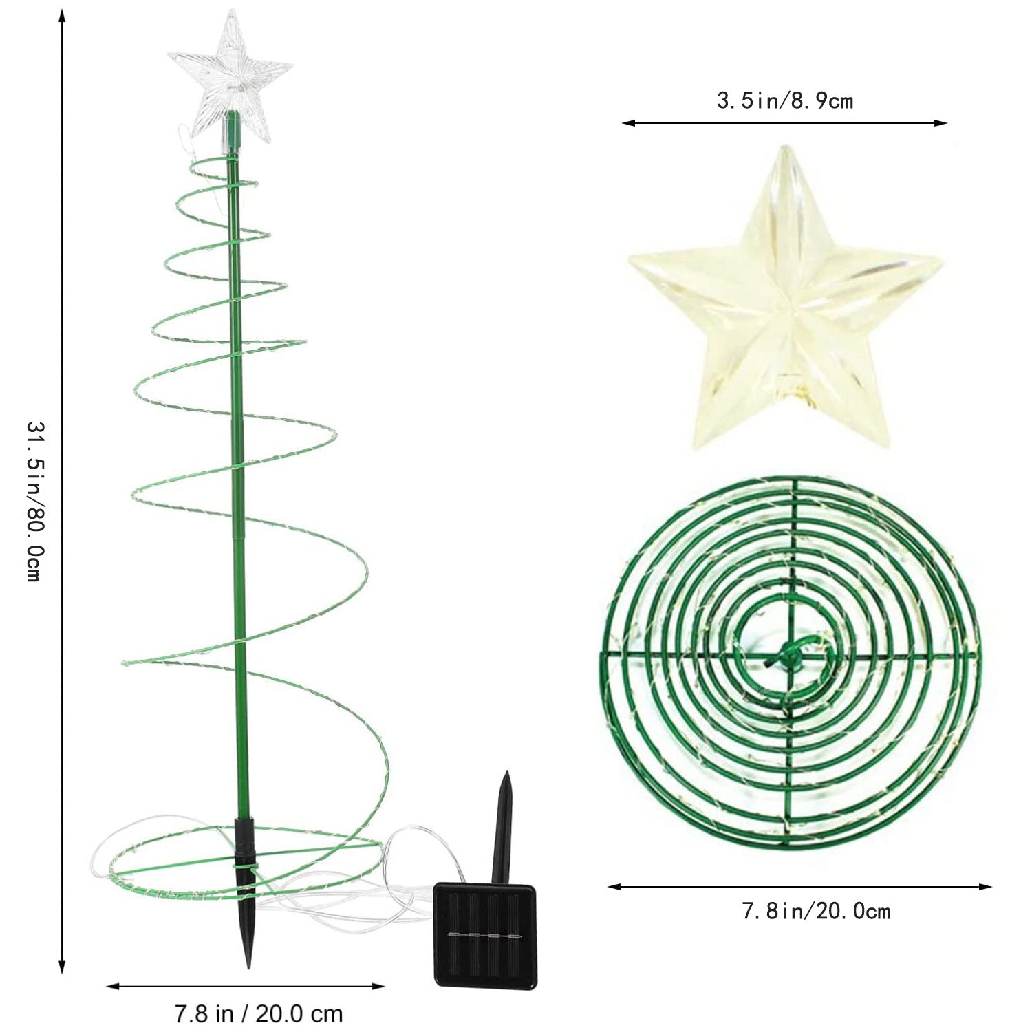 🎄Solar LED Christmas Tree Decoration String Lights