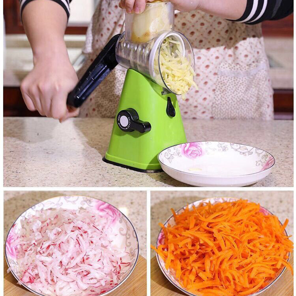 3 In 1 Shredder Grater Rotary With Handle