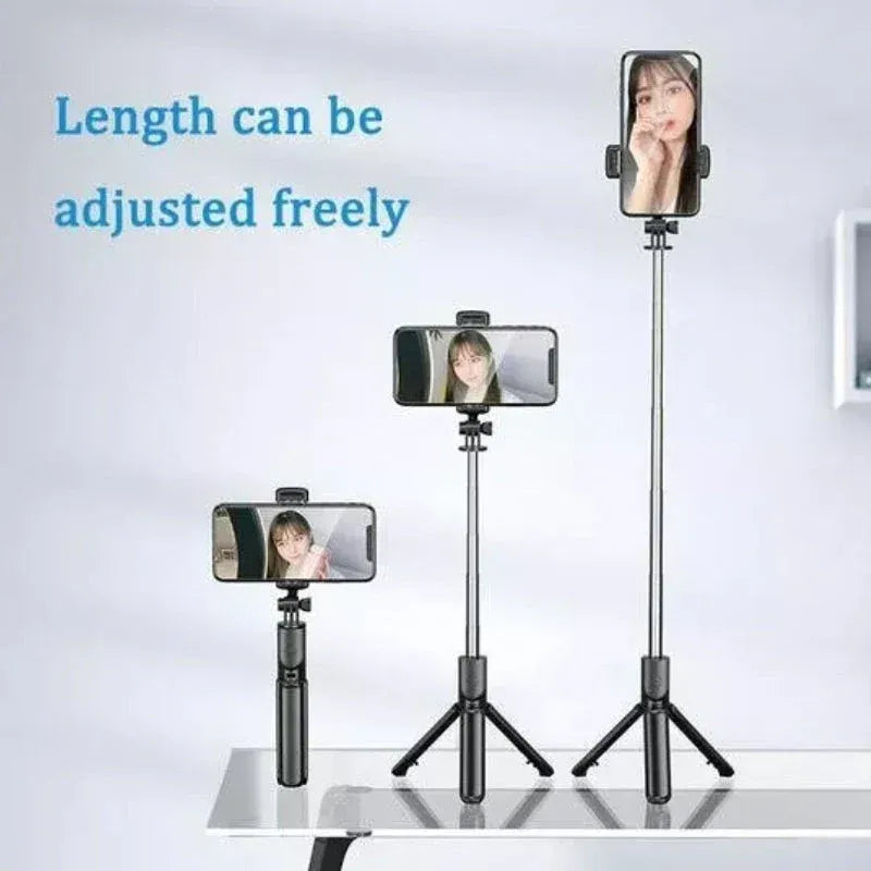 6 In 1 Expandable Wireless Bluetooth Remote Fill Light Mini Tripod Selfie Stick