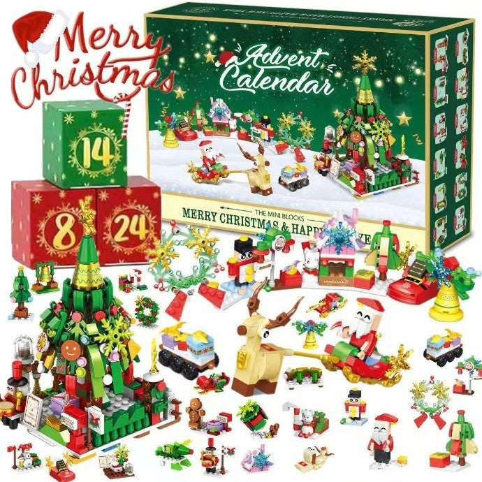 Lego Christmas Blind Box Building Blocks Children's Educational Assembly