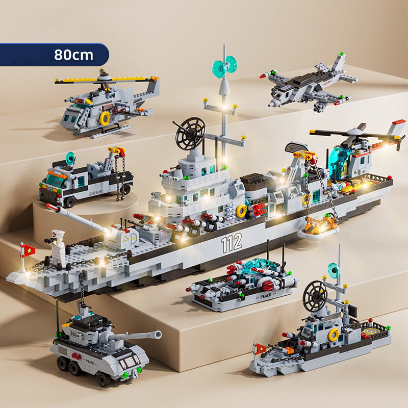 Military Space Cruiser Assembly Building Blocks