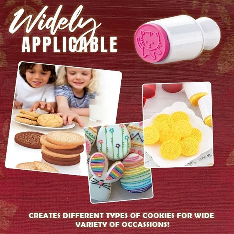 Non-Stick Cookie Stamp & Cutter Set