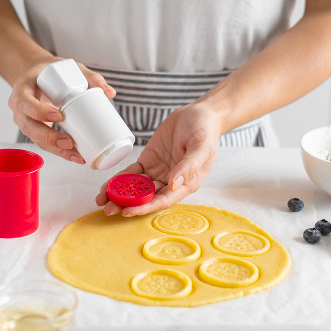 Non-Stick Cookie Stamp & Cutter Set