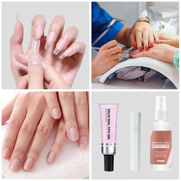 💅🏻Magic Solid Nail Glue Kit 3-In-1 Nail Art Kits