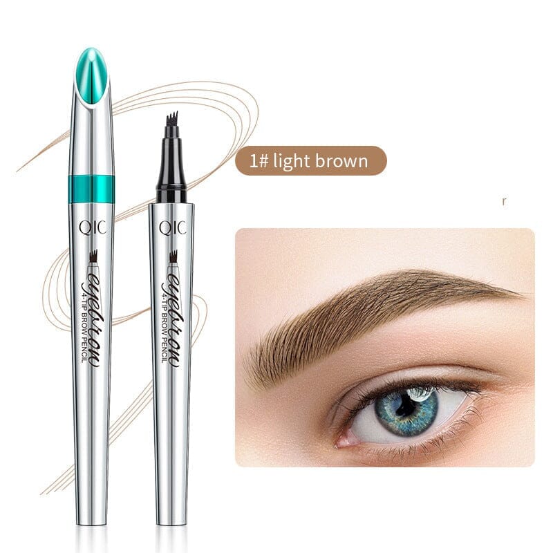 3D Waterproof Microblading Eyebrow Pen 4 Fork Tip Tattoo Pencil(FREE GIFTS)