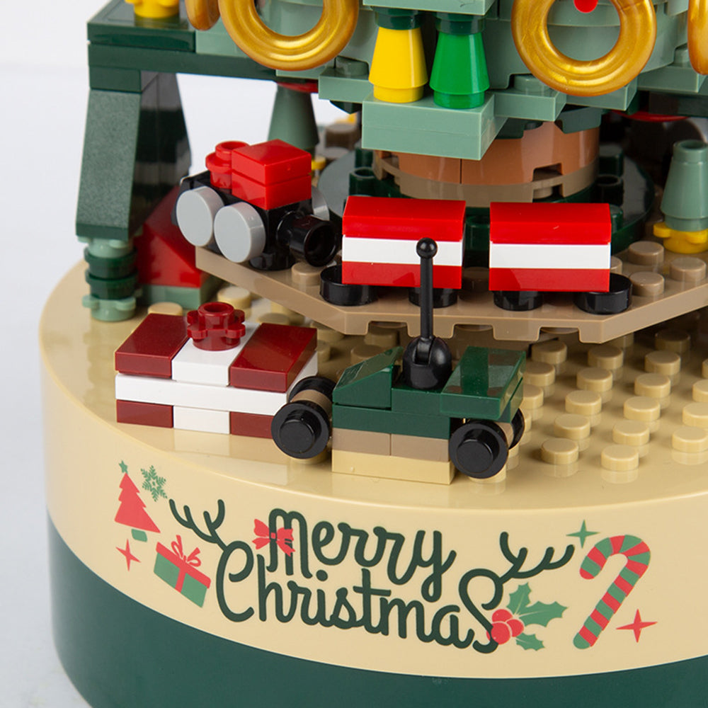 Christmas Tree Music Box Built With 360 Building Blocks