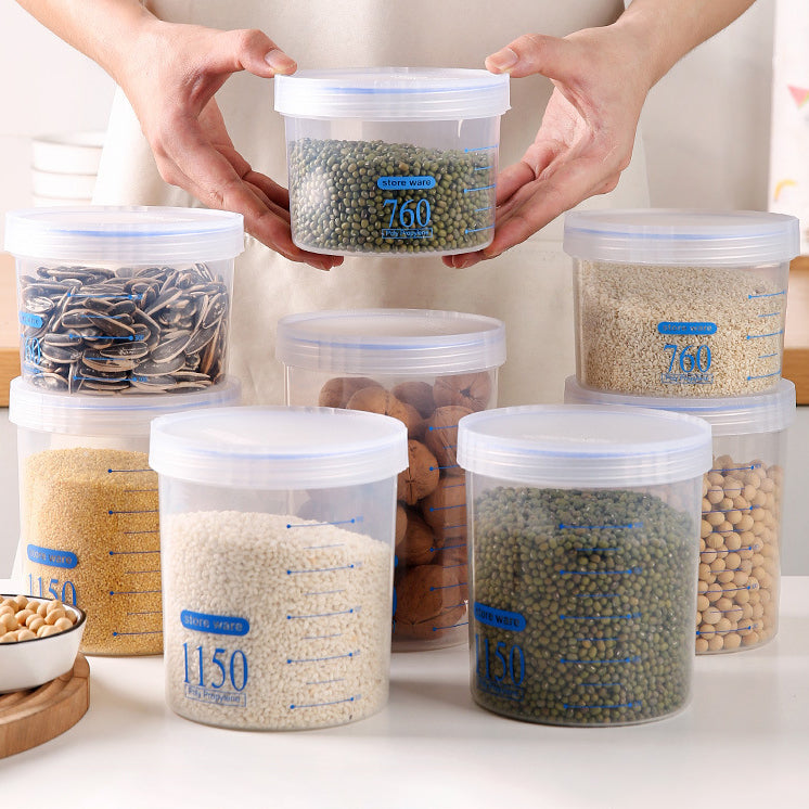 Airtight Jar Set Pet Food Container Storage Jar Food Storage Container With Lid PP