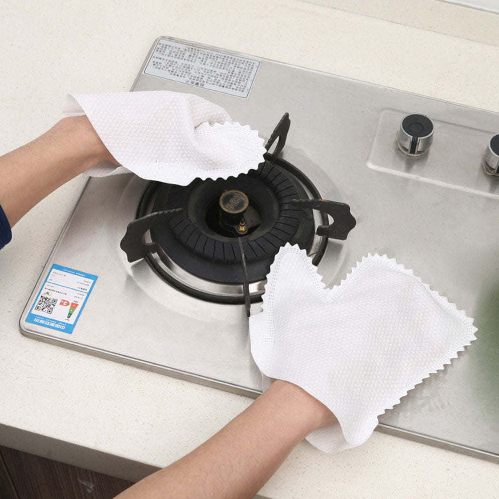 Fish Scale Cleaning Duster Gloves