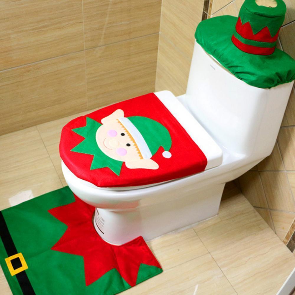 Christmas Toilet Seat Cover (1 Set)