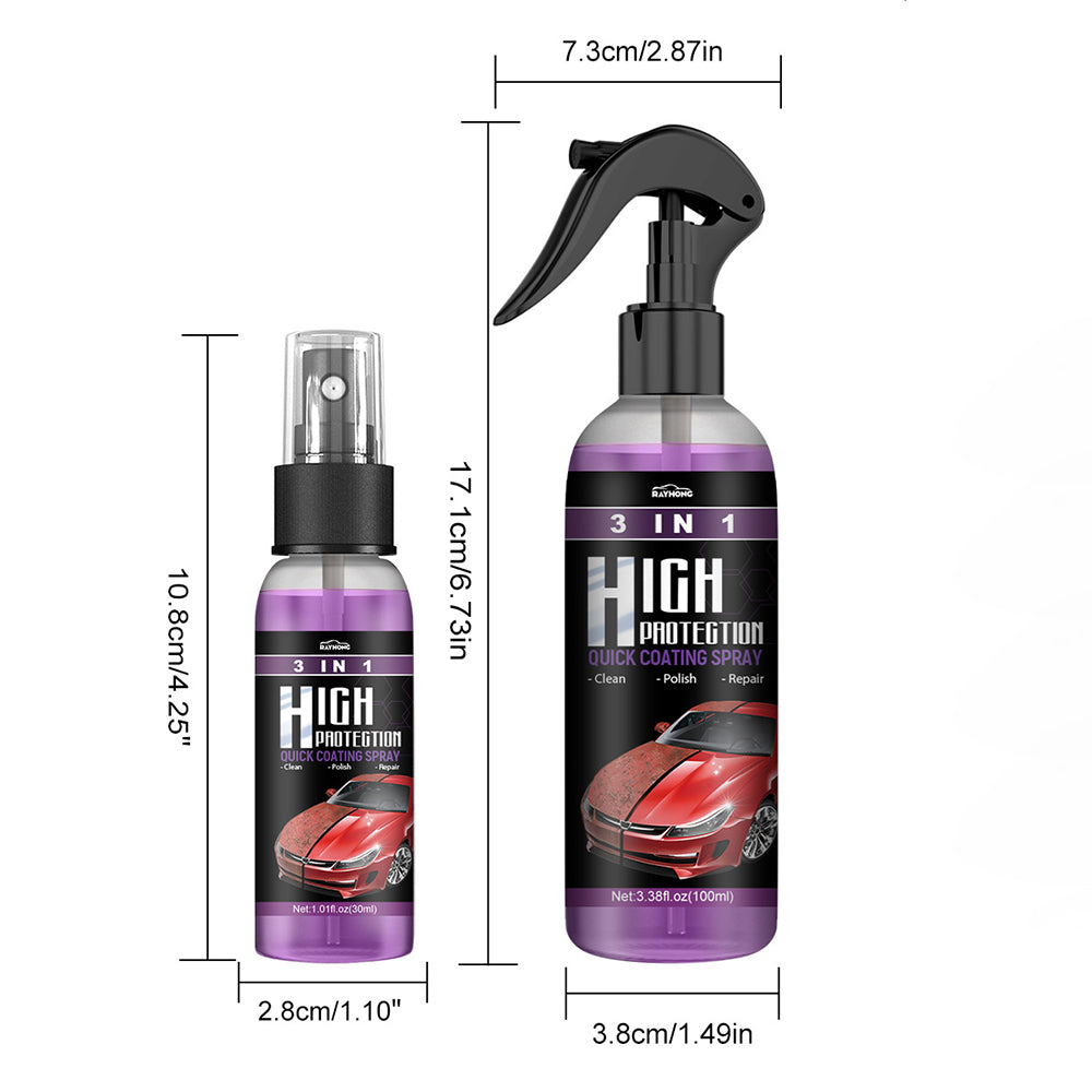 3 In 1 High Protection Quick Car Coating Spray