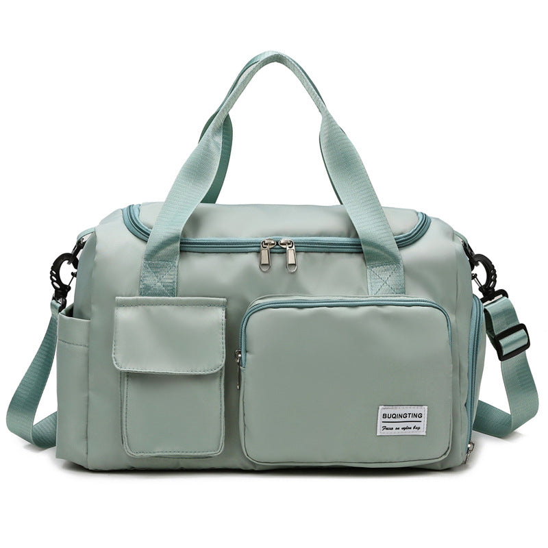 Small Gym Bag For Women, Travel Duffle Bag Carry On Weekender Bag With Shoe Compartment, 05#Green, Gym Bag & Toiletry Ba