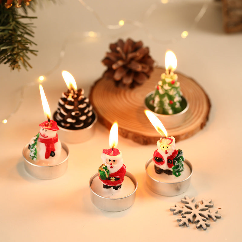 🎅🎄12 PCS Christmas Tree Tealight Candles