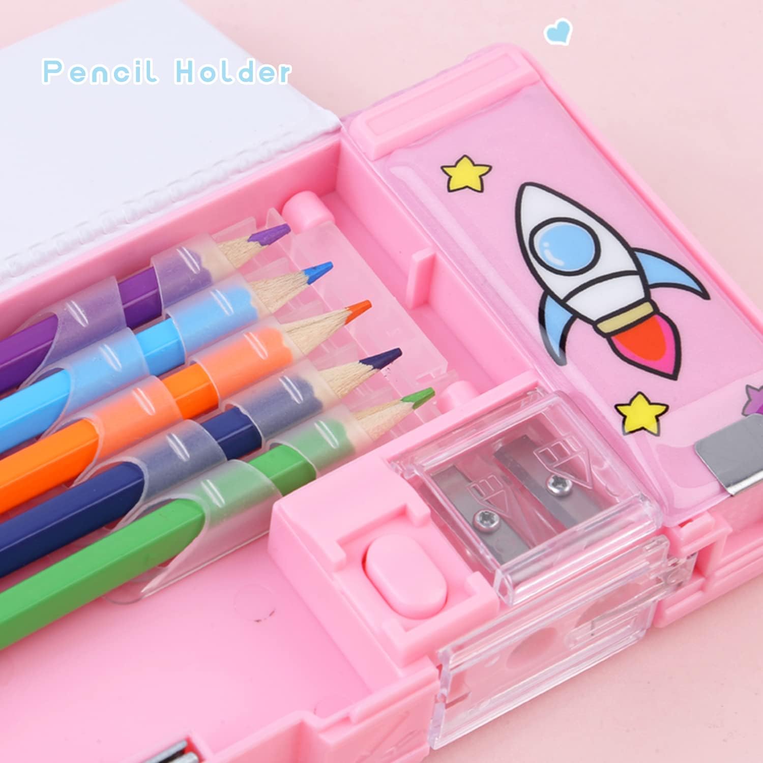 Pop Up Multifunction Pencil Case 【Simple Magnetic Buckle】