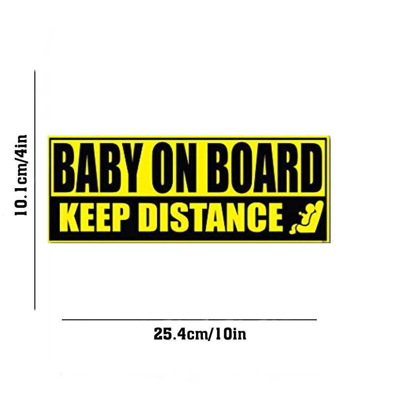 Baby On Board Sticker Signs For Car Vehicles