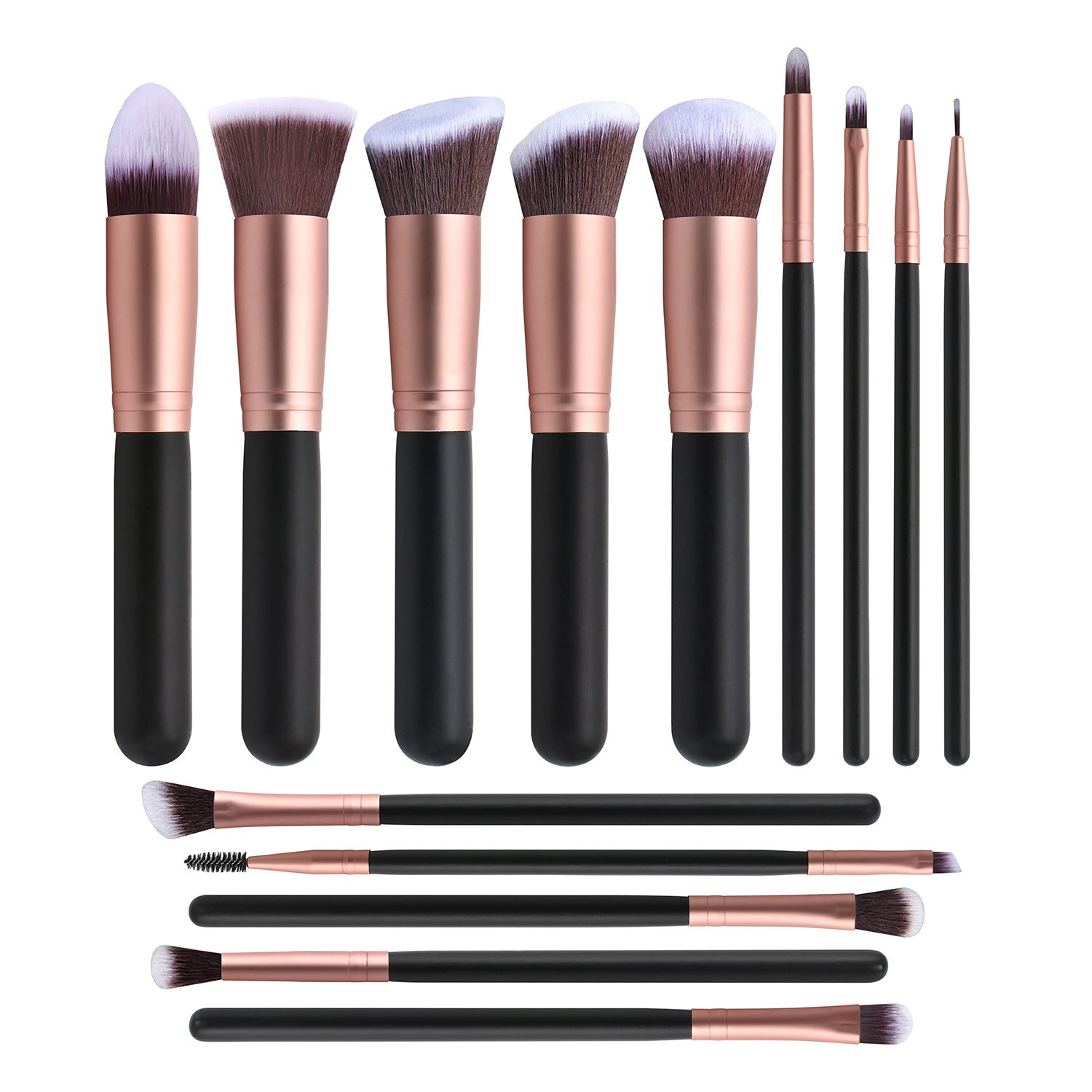 14PCS Professional Makeup Brushes Set Premium Makeup Kit Synthetic Hair Foundation Power Eyeshadows Blending Beauty Tool