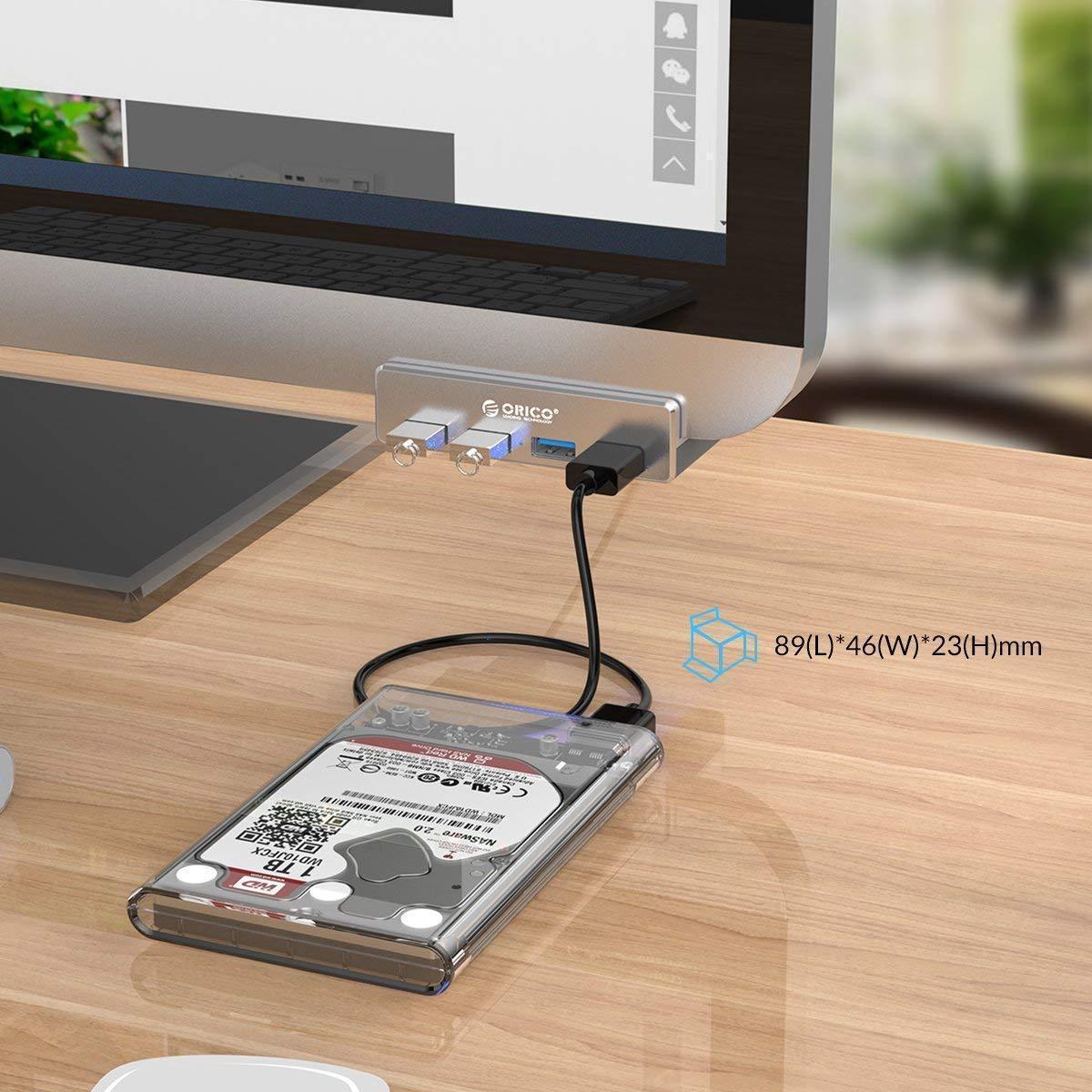 Mountable Desk Side USB 3.0 Adapter Hub