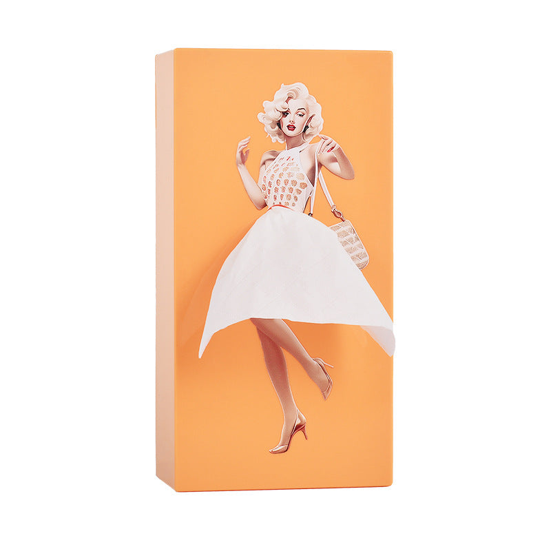 Girl's Long Skirt Tissue Box Holder Skirt Tissue Box Holder Dress Tissue Box Creative Lady Pulling Skirt Tissue Box