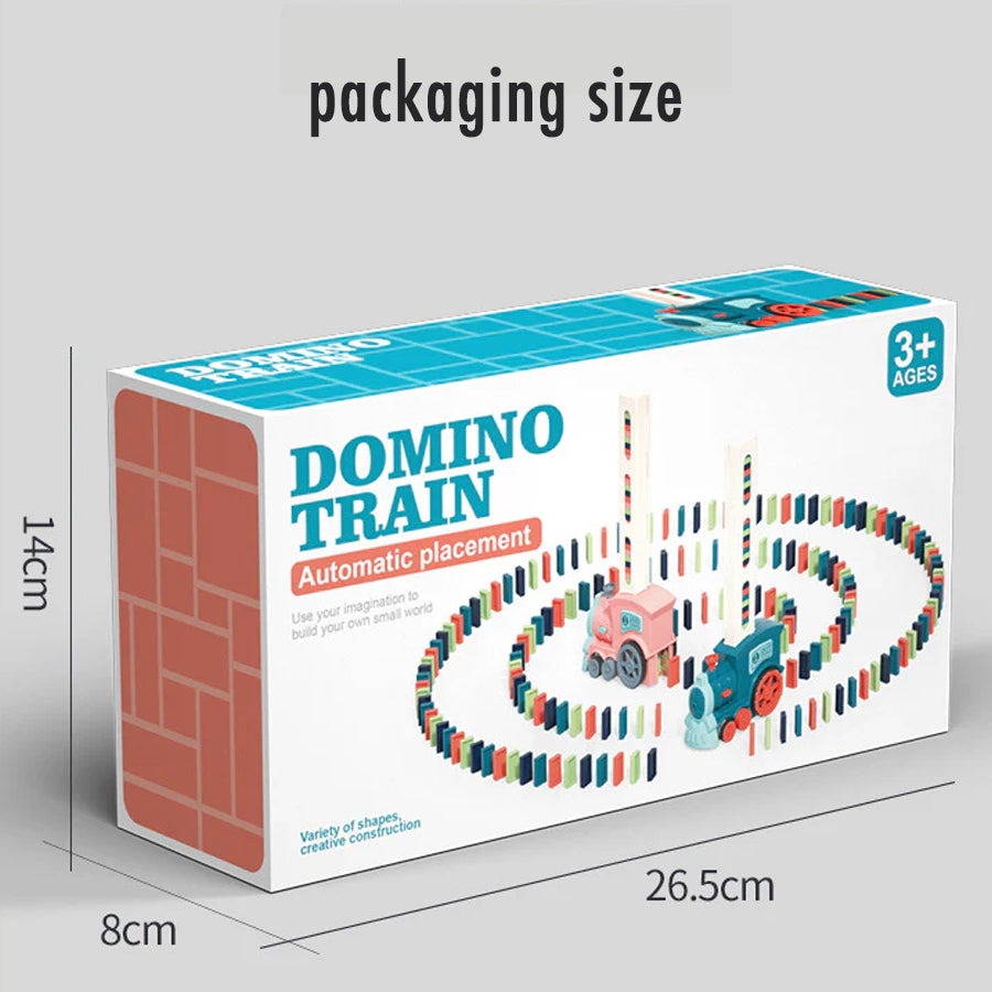 Kids Domino Train Domino Blocks Set Building, Kids Christmas Gift, Domino Set For 3 Year +