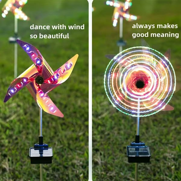 Garden Solar Windmill Light