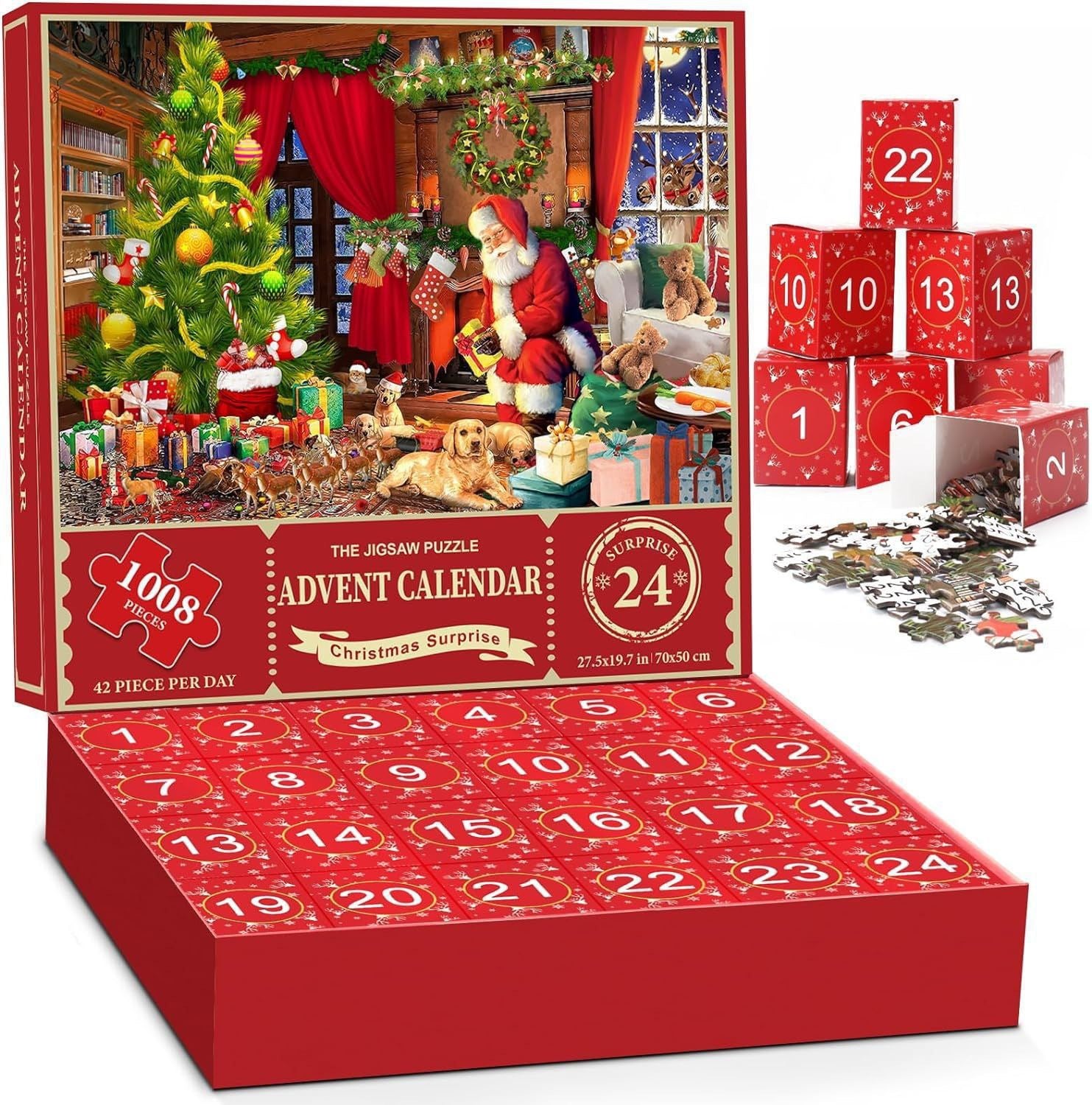 Christmas Advent Calendar Jigsaw Puzzle 1000pcs/1008pcs