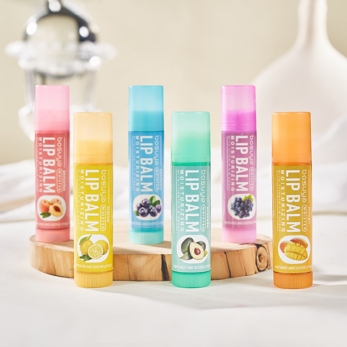 6PCS Fruit Lip Balm