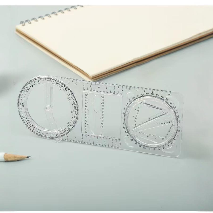 📐📏Multifunctional Student Math Ruler